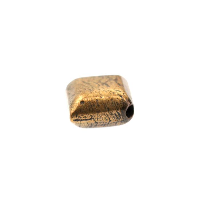 (bzbd068) Bronze Smooth Square Bead