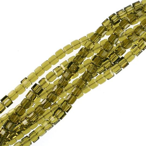 6mm Khaki Swarovski Crystal