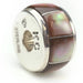 Inlay Barrel 10 mm x 18 mm Brown Lip Shell