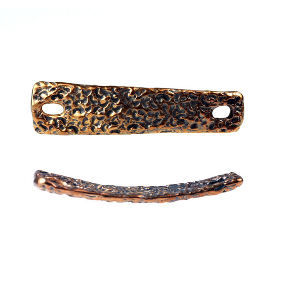 (bzbd139-N0079) Bronze Textured Link - Scottsdale Bead Supply