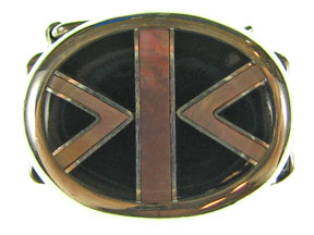 5-Strand Brown Lip & Black Shell Oval Clasp