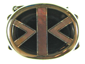 5-Strand Brown Lip & Black Shell Oval Clasp