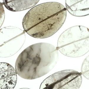 Phantom Quartz Assorted Size Flat Oval