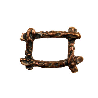 (bzbd111-9109) Bronze rectangle link - Scottsdale Bead Supply