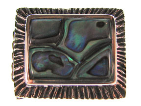 5-Strand Paua Shell Rectangle Box Clasp