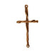 Bronze twist cross Link - slightly arched