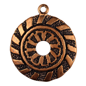 Bronze Radial Pendant