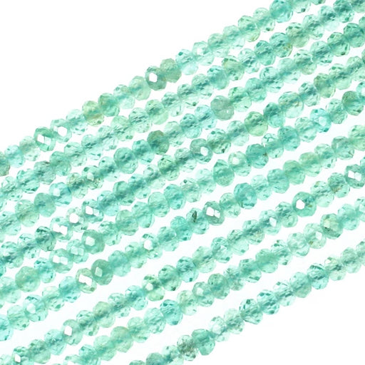 (aqua002) 3mm Faceted Aquamarine - Scottsdale Bead Supply