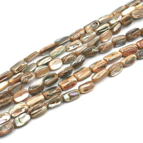 (abalone005) Abalone oval nuggets - Scottsdale Bead Supply