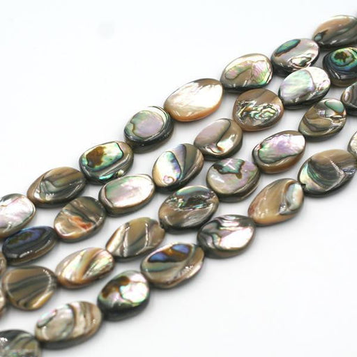 (abalone007) Abalone ovals - Scottsdale Bead Supply