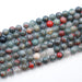 (afrblood002)  10MM Round African Bloodstone - Scottsdale Bead Supply