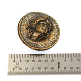 (bzbn001-N0133) Handmade Solid Bronze "In god we trust' coin button