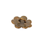 (bzbn005-N0138) Bronze Flower Button Clasp.