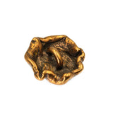 (bzbn006-N0140)  Bronze Textured Button Clasp