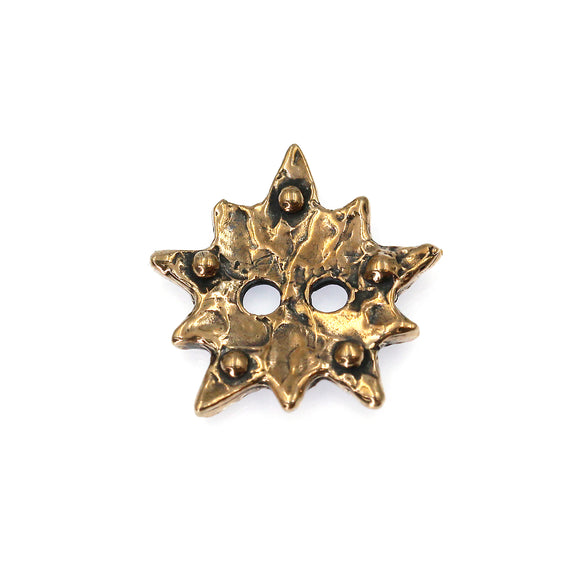 (bzbn018-N0153a) Bronze Polyangular Bead