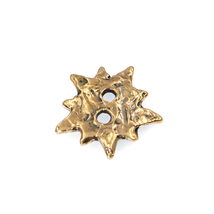 (bzbn018-N0153a) Bronze Polyangular Bead