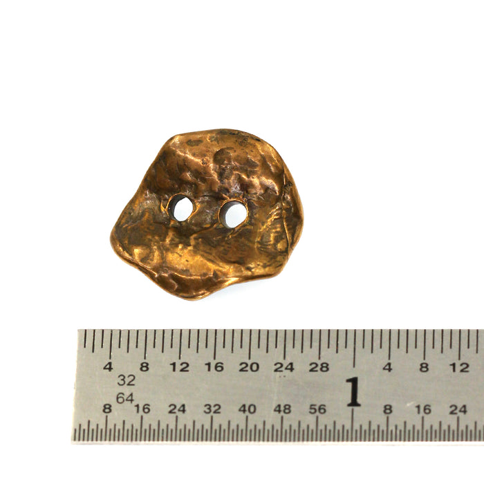 (bzbn020-N0154b) Bronze Button Clasp