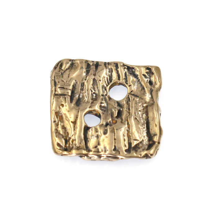 (bzbn022-N0155B) Bronze Square Button Clasp.