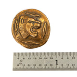 (bzbn041-N0534) Bronze Lion Button Clasp