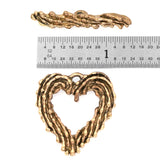 (bzct144-8723) Bronze Heart Toggle