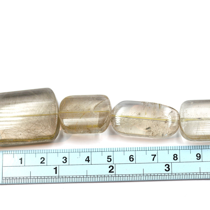 (QTZ-013) Rutillated Quartz Flat Rectangles