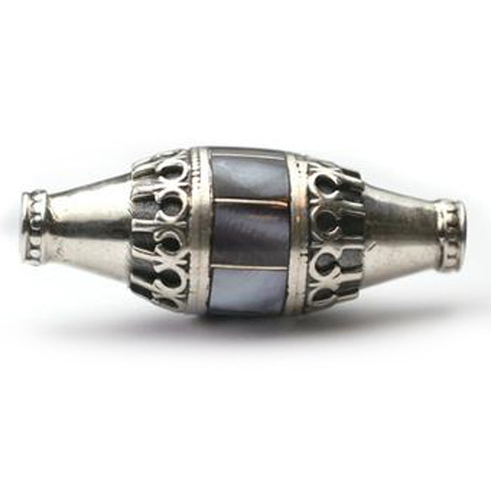 (IB016) Black Lip Inlay Bead