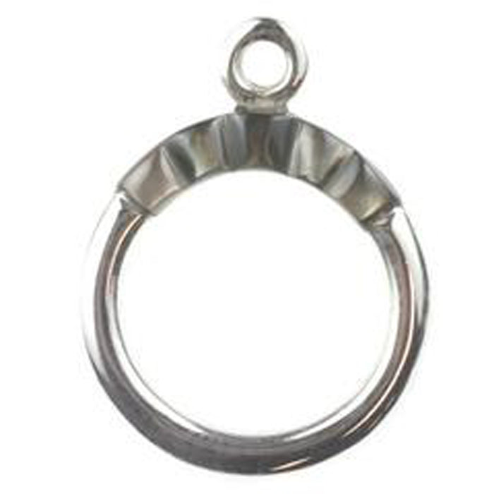 Black Lip Inlay Toggle Ring