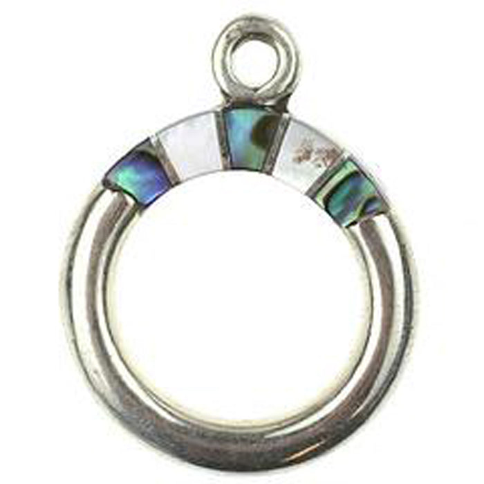 Black Lip, M.O.P. & Abalone Inlay Toggle Ring