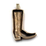 (bzp343-) Bronze Boot Pendant