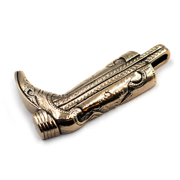 (bzp343-) Bronze Boot Pendant