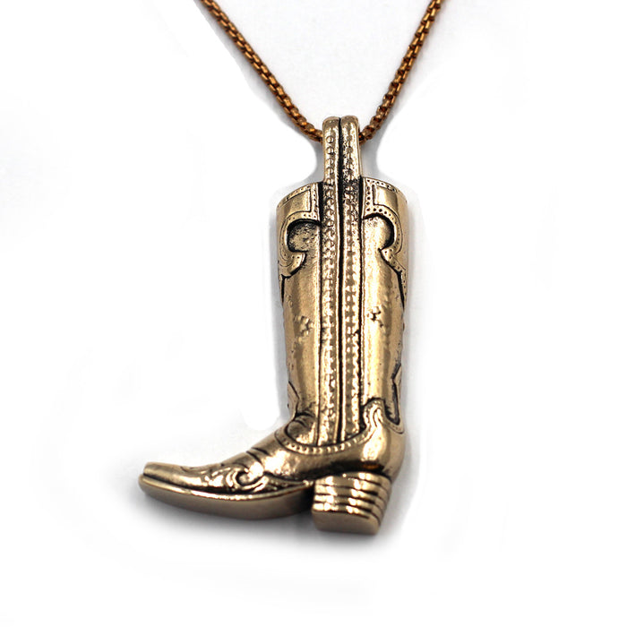 (bzp343-) Bronze Boot Pendant