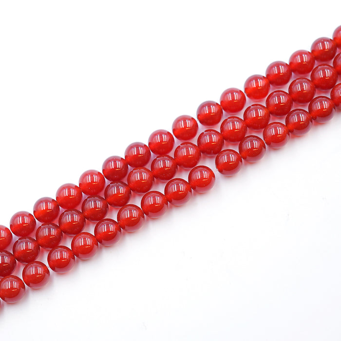 8mm Round Carnelian