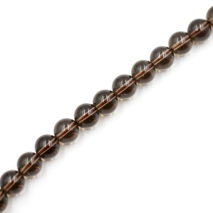 (QTZ-016) 12mm Round Smoky Quartz