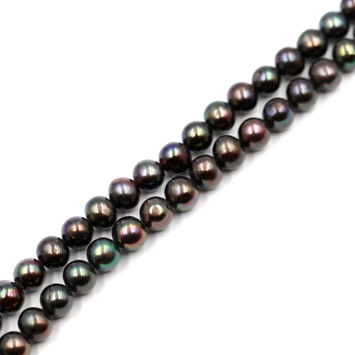 (fwp101) Dark 10mm Freshwater Pearls