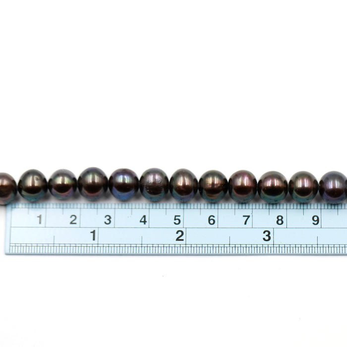 (fwp101) Dark 10mm Freshwater Pearls