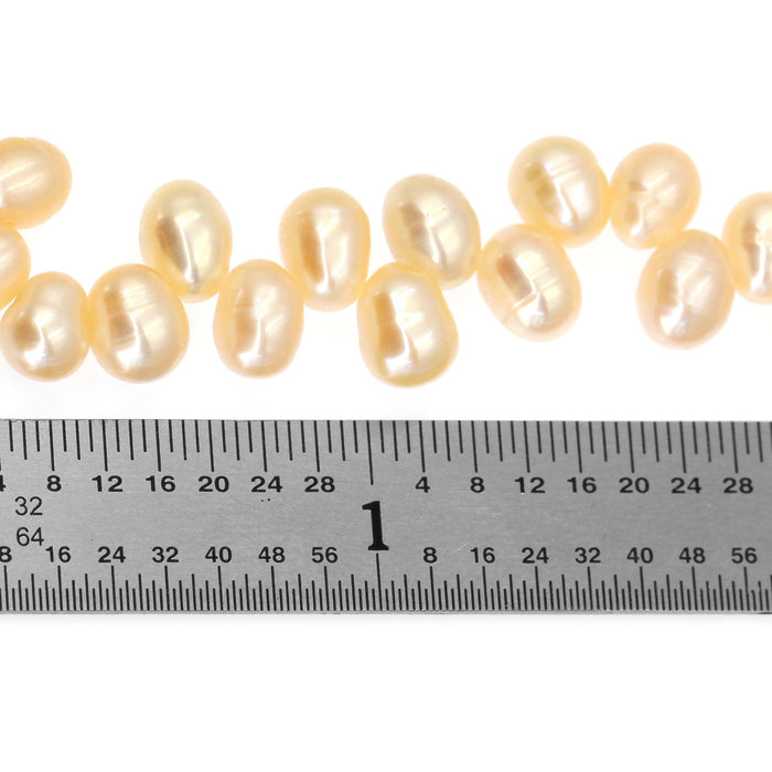 (fwp067) 5x6mm Top Drilled Fresh Water Pearls