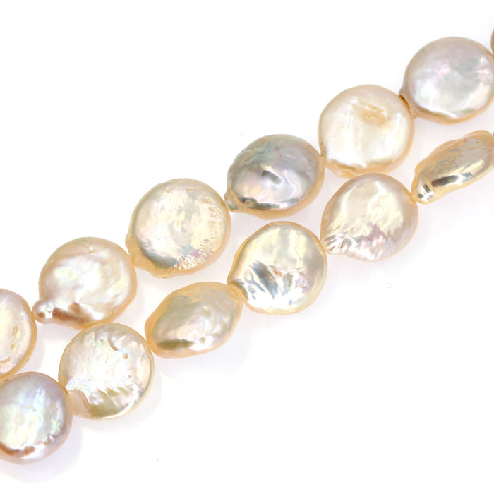 (fwp072) 13mm Fresh Water Pearl Coins
