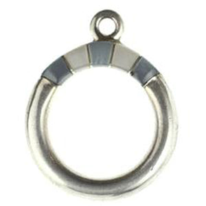 Hammer Shell & M.O.P. Inlay Toggle Ring