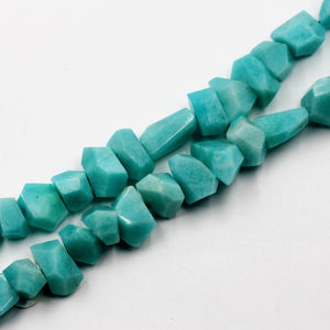 Amazonite simple cut beads