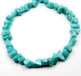 (ama009)     Stunning Strand of Simple cut Amazonite Beads.