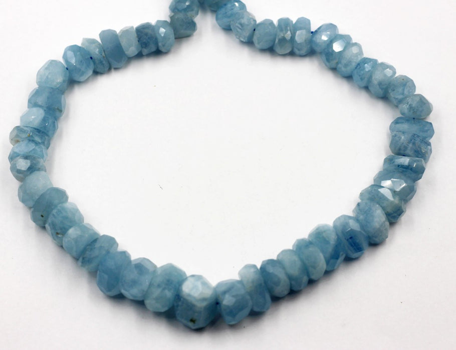 (AQUA-003) Gorgeous Faceted Aquamarine Beads