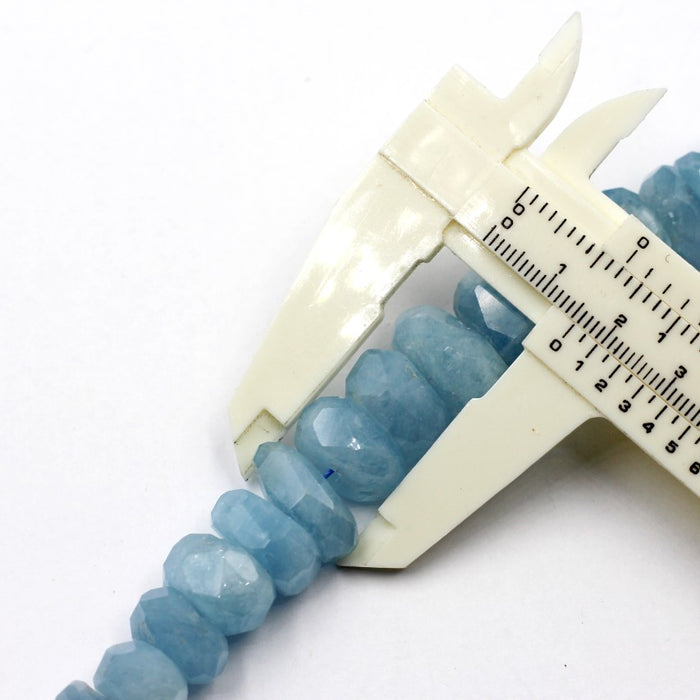 (AQUA-003) Gorgeous Faceted Aquamarine Beads
