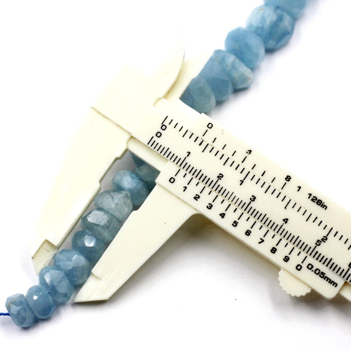(AQUA-003) Gorgeous Faceted Aquamarine Beads
