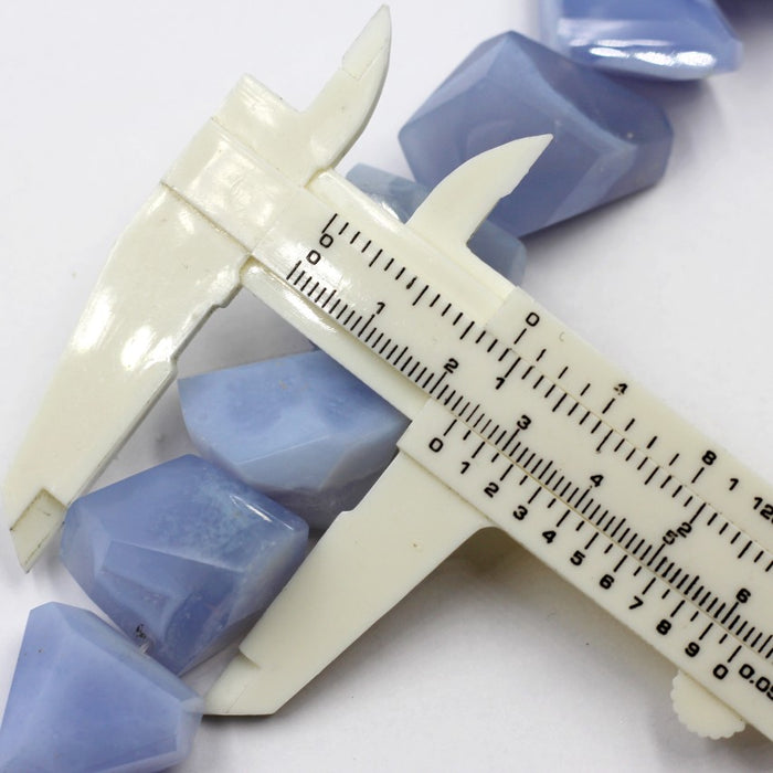 (chal003) Large Blue Chalcedony (Agate) Simple Cut Nuggets.