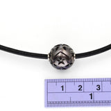 (Blkprl-001) 14.5 mm.  Hand Carved Tahitian Black Pearl