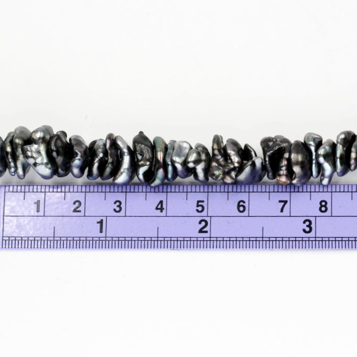 (BP-002) Rare Natural Tahitian Black Keshi Pearls