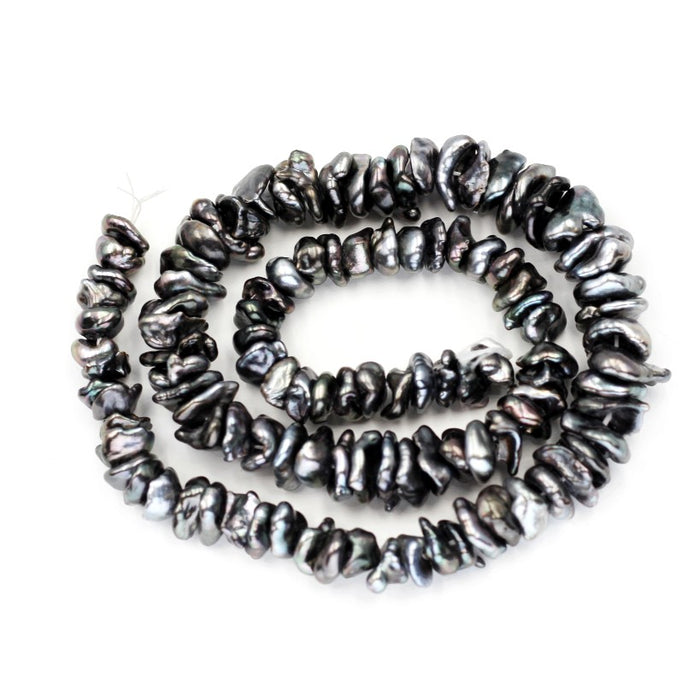 (BP-002) Rare Natural Tahitian Black Keshi Pearls