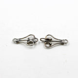 (scl025) Sterling Silver Hook & Eye Clasp