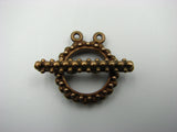 (bzct033-8850) Bronze dotted toggle.