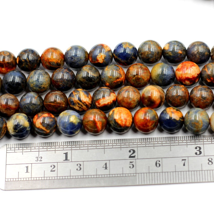 (soda005) 10 MM Round "Sunset" Sodalite